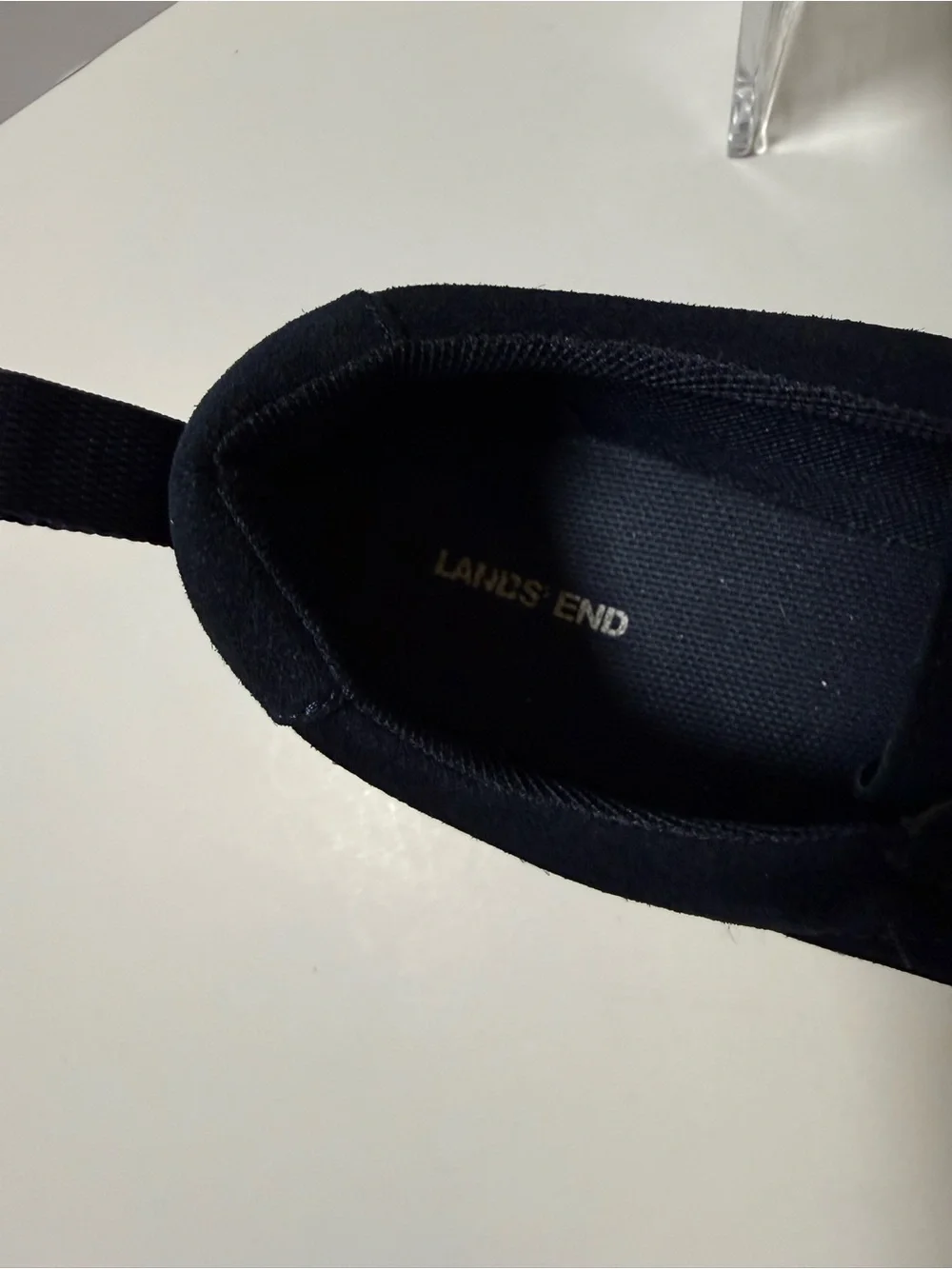 Lands' End Navy Slip-On Casual Sneakers